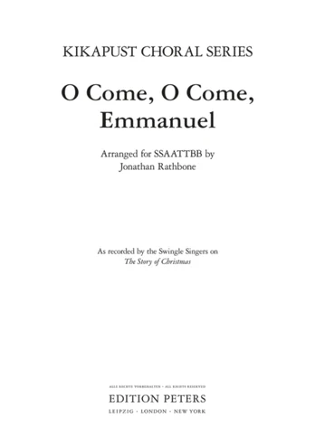 O Come, O Come, Emmanuel