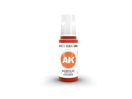 AK Interactive - CLEAR Oranžinis – STANDARD 3rd generation Akriliniai dažai, 17ml, AK11218