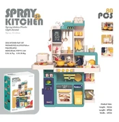 Kitchen Kitchenette with Light, Sound and Water Function 80 pieces. green kaina