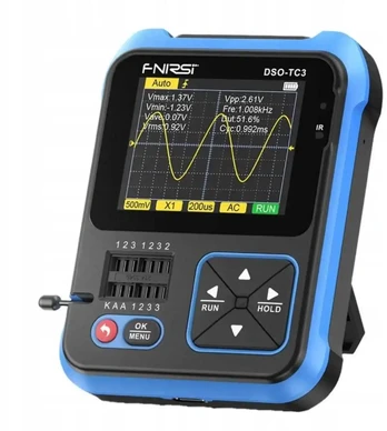 FNIRSI Handheld Digital Oscilloscope Transistor Tester SigGen 3 in 1 DSO-TC3
