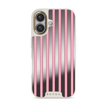 Strawberry Jam - iPhone 16 Case, Elite Mirror Light (MagSafe) / Gold
