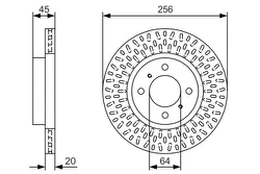 BOSCH 0986479T39 Stabdžių diskas