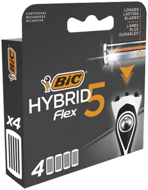 Ašmenys Bic Hybrid Flex 5, 4 vnt.