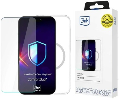 Rinkinys 3MK ComfortDuo Clear MagCase do Samsung Galaxy S25 Ultra