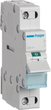 Hager modulinis jungiklis 63A 1P (SBN163)
