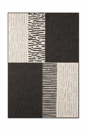 Ted Baker Haringey Flatweave Rug Acacia Black White 120x170