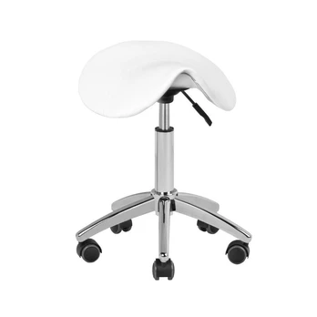 Meistro kėdutė STOOL BEAUTY ROUND WHITE