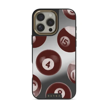 Cue - iPhone 16 Pro Case, Elite Mirror Dark (MagSafe) / Gold