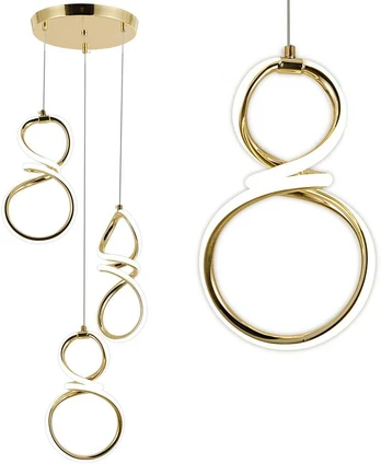 Lubinis šviestuvas Toolight Pakabinamas LED šviestuvas G073-3CPR Gold