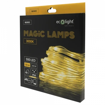 Eco Light Magiczne lampki 500 led 3000k 50m dc5v