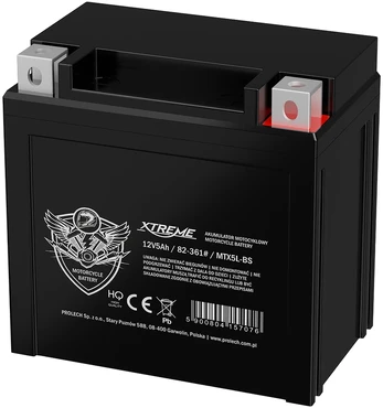 Akumuliatorius motocyklowy 12V 5Ah XTREME