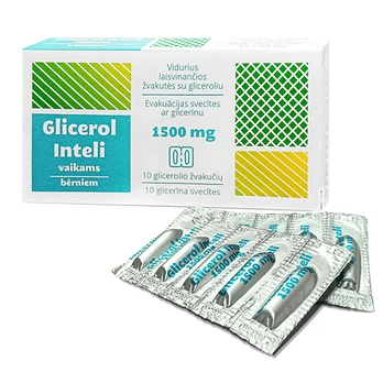 Glicerol Inteli 1500mg žvakutės N10