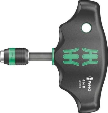 Wera 416 R Quergriff-Bits-Handhalter mit Rapidaptor Schnellwechselfutter