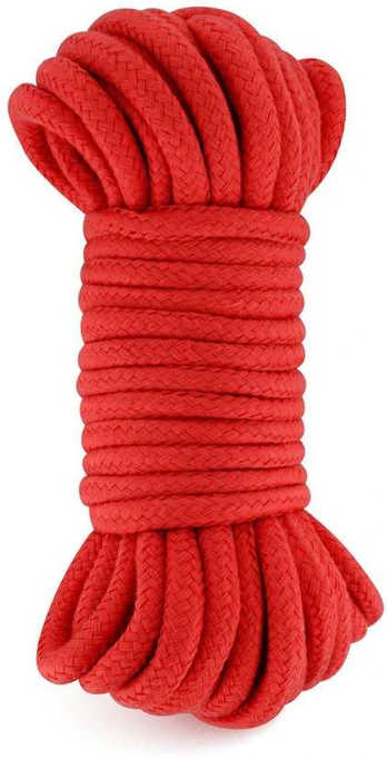Sweet Caress SM BONDAGE ROPE Raudonas 10M (Size: T2)