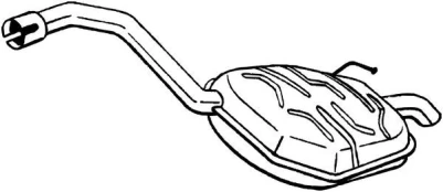 Galinis duslintuvas BOSAL 235-055 kaina