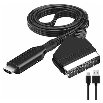 SCART į HDMI keitiklis 1080P, Plug & Play, 1 vnt.