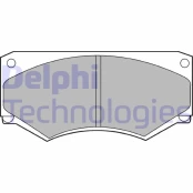 Stabdžių trinkelių rinkinys, diskinis stabdys DELPHI LP180 kaina
