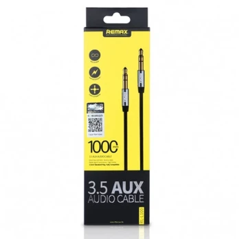 Mini jack 3,5 mm AUX kabelis Remax RL-L100 1 m (baltas)