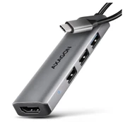 AXAGON USB-C 5Gbps STARTER 4in1 Hub | HMC-H3A kaina