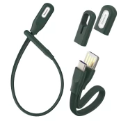 Kabelis Baseus usb (double sided) - USB Type C kabelis 5 A 22 cm bracelet style žalias (CATFH-06B) kaina