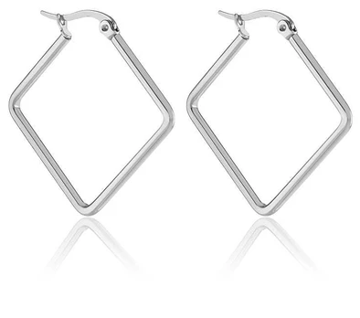 Troli Rhombus steel earrings