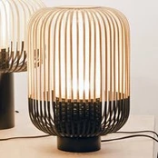 "Forestier Bamboo Light M" stalinė lempa 39 cm, juoda