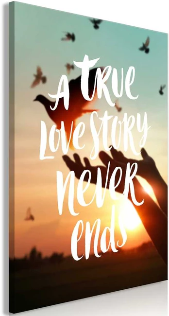 Artgeist Paveikslas - A True Love Story Never Ends (1 Part) Vertical