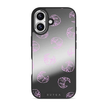 Girl Dinner - iPhone 17 Case, Elite Mirror Dark (MagSafe) / Silver