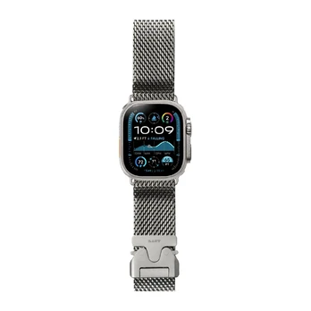 Dėklas LAUT SATURN LOOP Titanium woven mesh band for Apple Watch