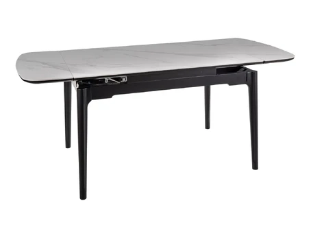 Valgomojo stalas Sento, 120-180 x 80 cm, balta