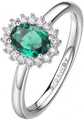 Brosway Elegant sidabrinis ring Fancy Life Žalias FLG71