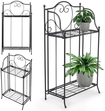 Metalinis gėlynas 34,5x18,5x65 cm
