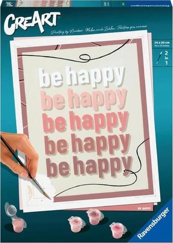 Ravensburger CreArt Buď šťastný: Be happy