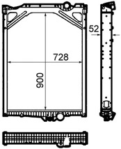Variklio radiatorius MAHLE CR 1917 000P
