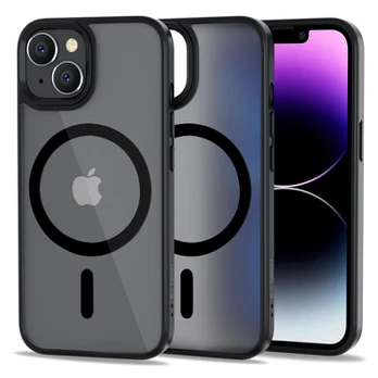 Matinis juodas dėklas Apple iPhone 14 telefonui "Tech-Protect Magmat Magsafe"