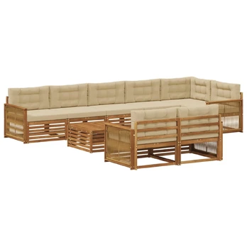 Lauko sofos komplektas su pagalve 9 pcs