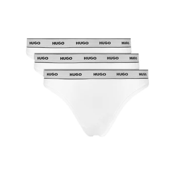 HUGO Stringų komplektas Triplet Thong Stripe 50545680 Balta