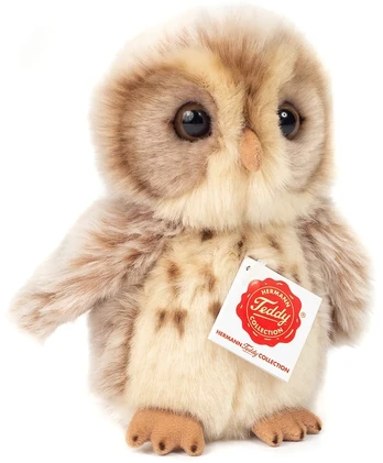 Teddy Hermann - Owl light brown 16 cm (941705)