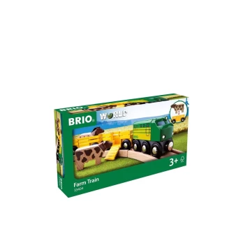 Žaislinis lokomotyvas Brio World Farm