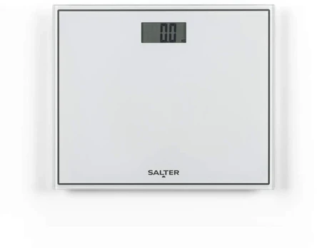 Svarstyklės Salter 9207 WHCFEU12 Compact Glass Electronic Bathroom Scale, Baltas