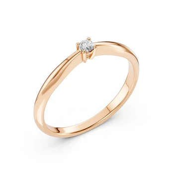 Auksinis žiedas su deimantais „Odessa X“