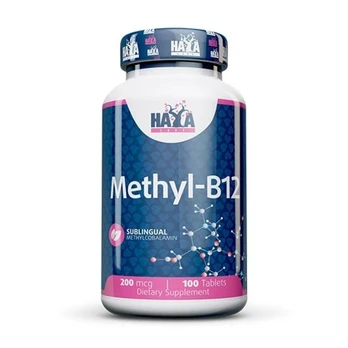 Haya Labs Methyl B-12 100 tab. (Vitaminas B12(metilcobalaminas))