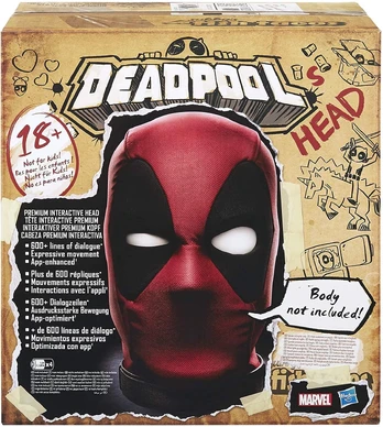 RAM Hasbro JK importo Marvel Legends Deadpool Premium interaktyvi galvutė