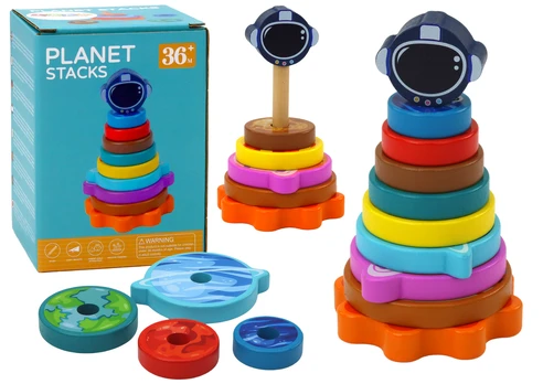 Medinė piramidė „Planetos“, 10 el.