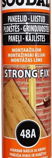 Montažiniai klijai SOUDAL 48A, 280 ml kaina