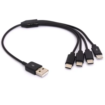 4-in-1 Usb-c įkrovimo ir duomenų kabelis (30cm)