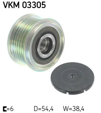 SKF VKM 03305 Freewheel alternator pulley