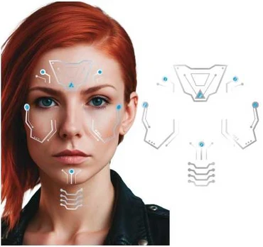 Fiesta Futuristisk ansigt tatoveringer