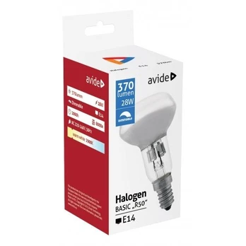 Halogeninė lempa AVIDE AT-0461 28W, E14, R50, 370 lm