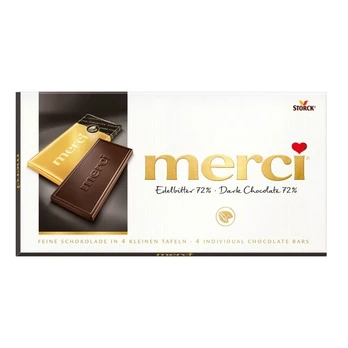 Šokoladas MERCI EDELBITTER 72%, 100 g
